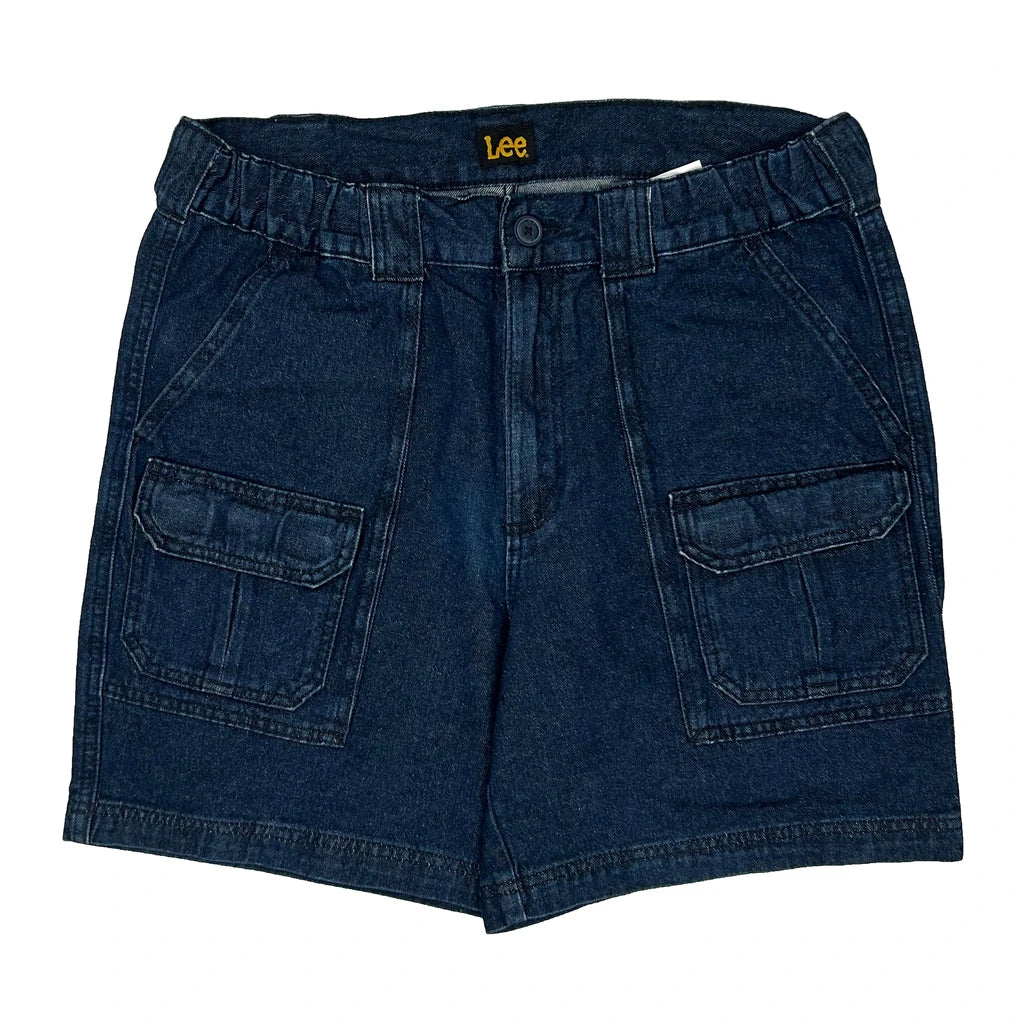 Lee Denim Shorts - 33W 6L Blue Cotton - Image 2