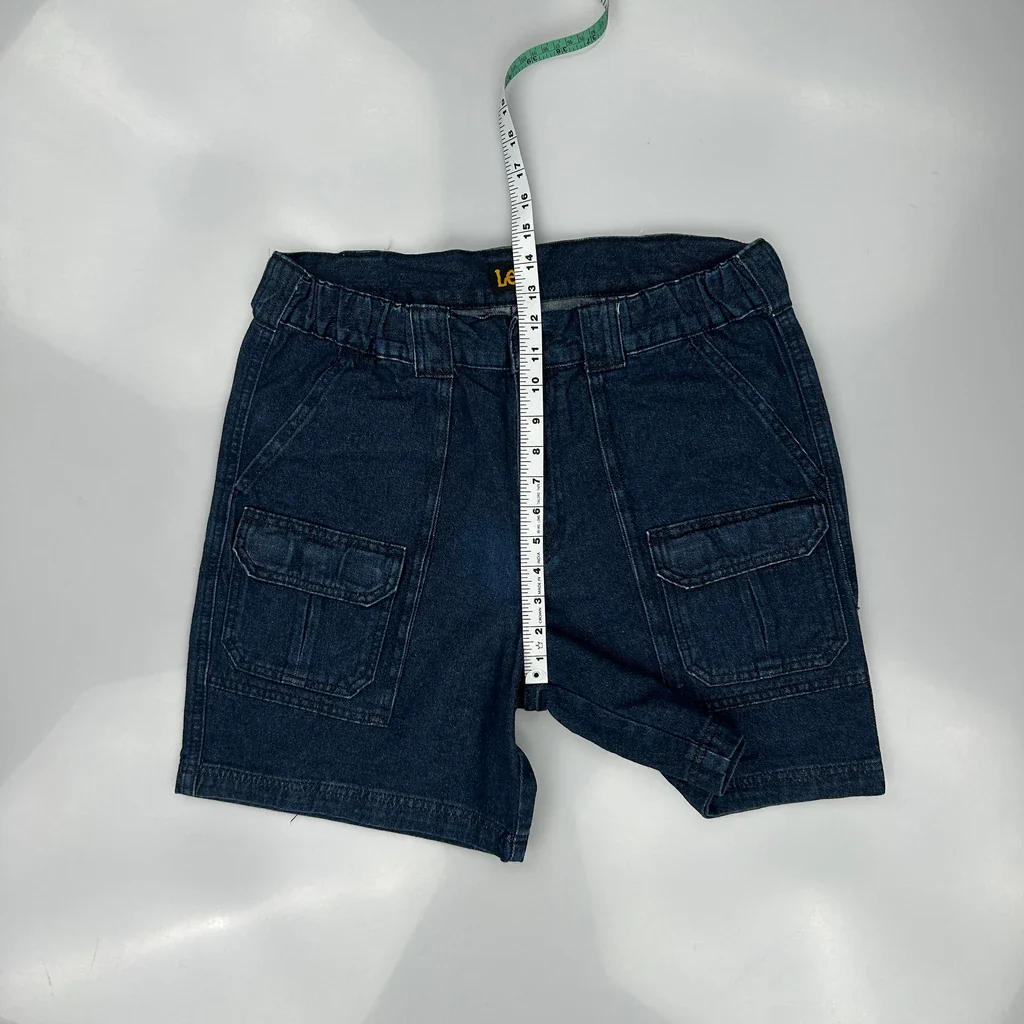 Lee Denim Shorts - 33W 6L Blue Cotton - Image 4