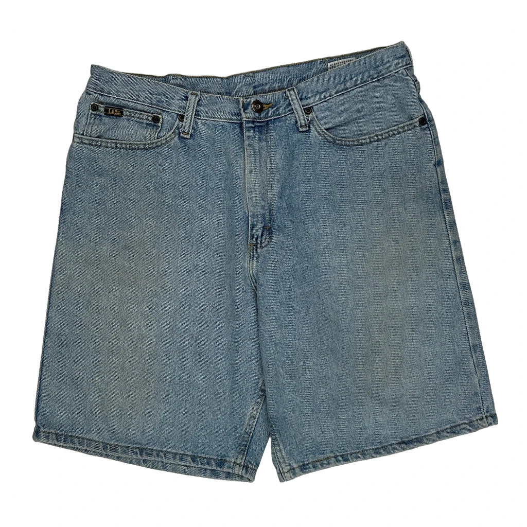 Lee Denim Shorts - 33W 10L Light Wash Cotton - Image 2