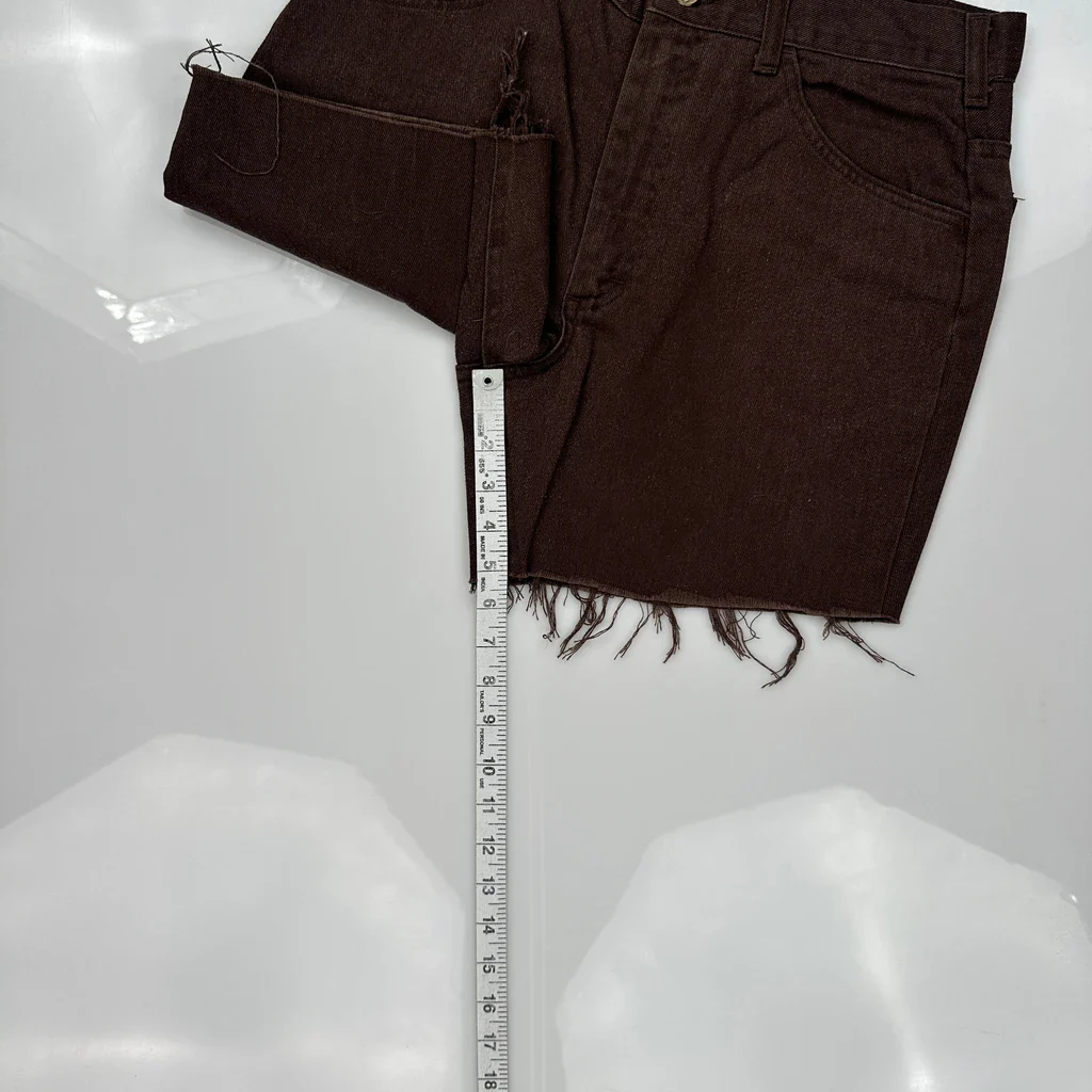 Lee Denim Shorts - 30W US 6 Brown Denim - Image 5