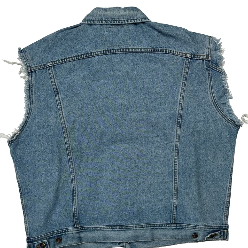 Lee Denim Vest - XL Blue Cotton - Image 6