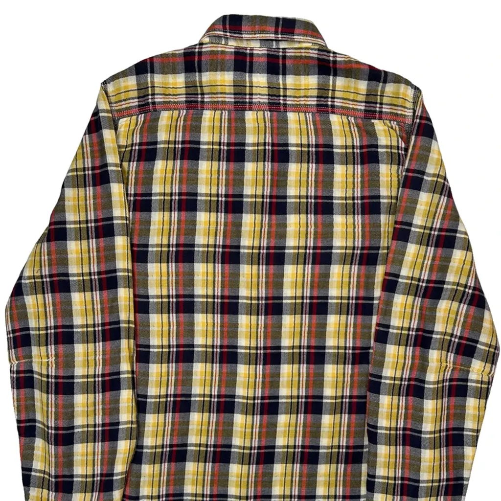 Lee Checked Flannel Shirt - Medium Multicoloured Cotton - Image 6