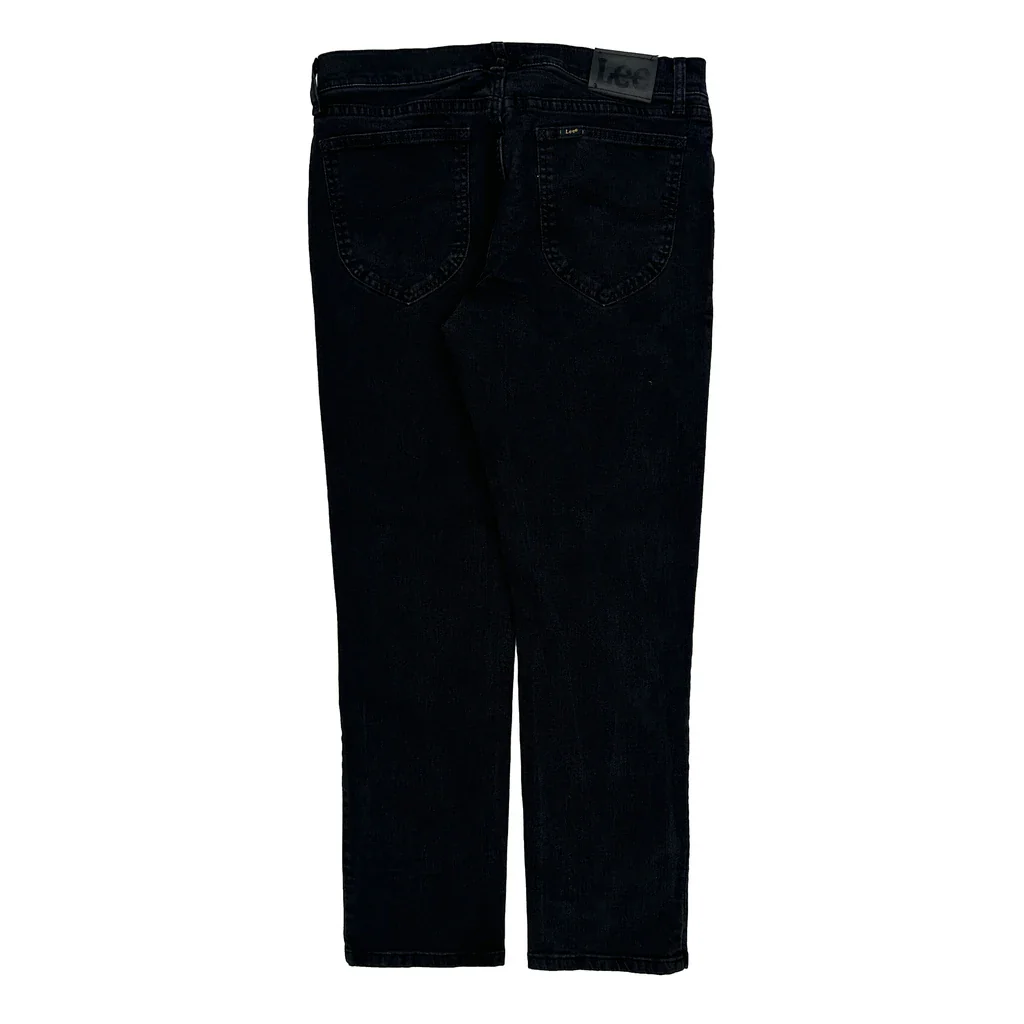 Lee Jeans - 33W 30L Black Cotton