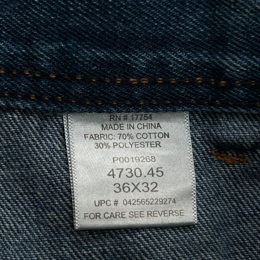 Lee Jeans - 34W 32L Blue Cotton Blend - Image 6
