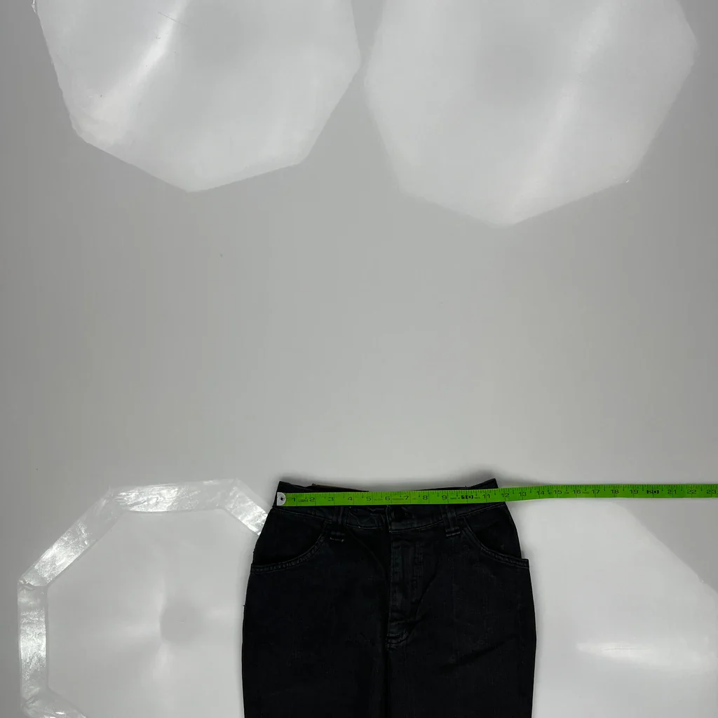 Lee Flared Jeans - 24W UK 4 Black Denim - Image 3
