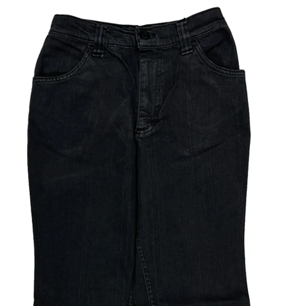 Lee Flared Jeans - 24W UK 4 Black Denim - Image 8