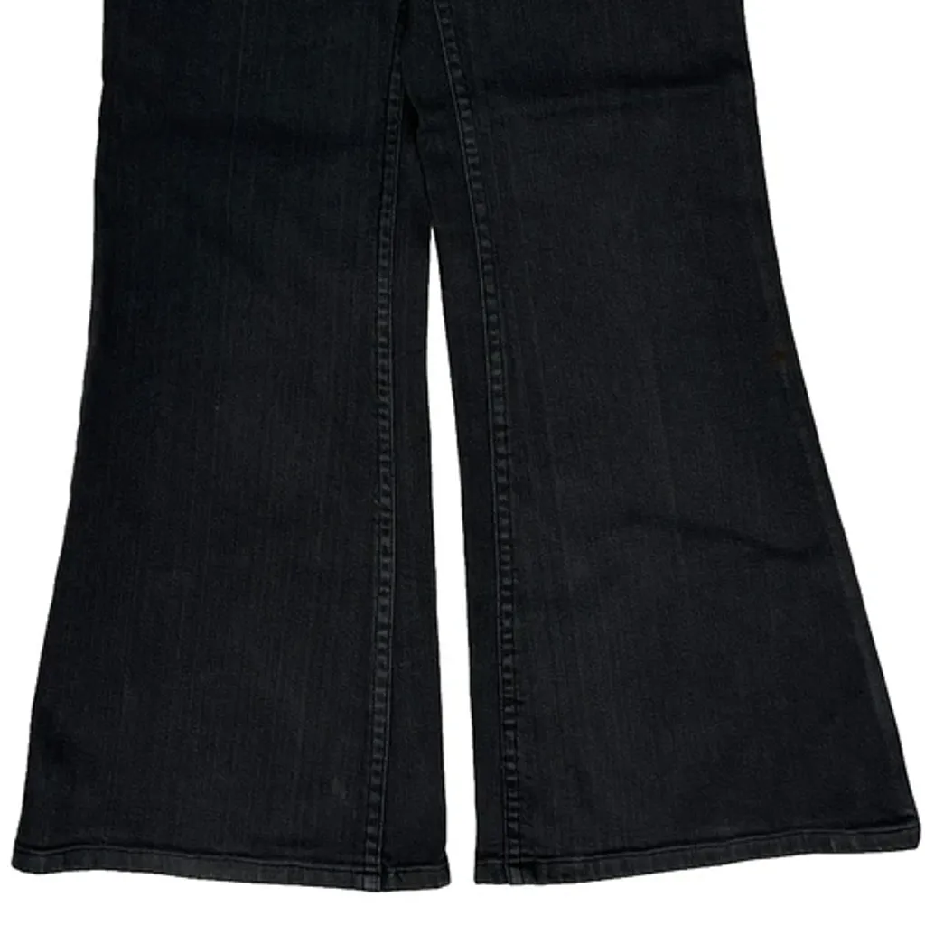 Lee Flared Jeans - 24W UK 4 Black Denim - Image 9