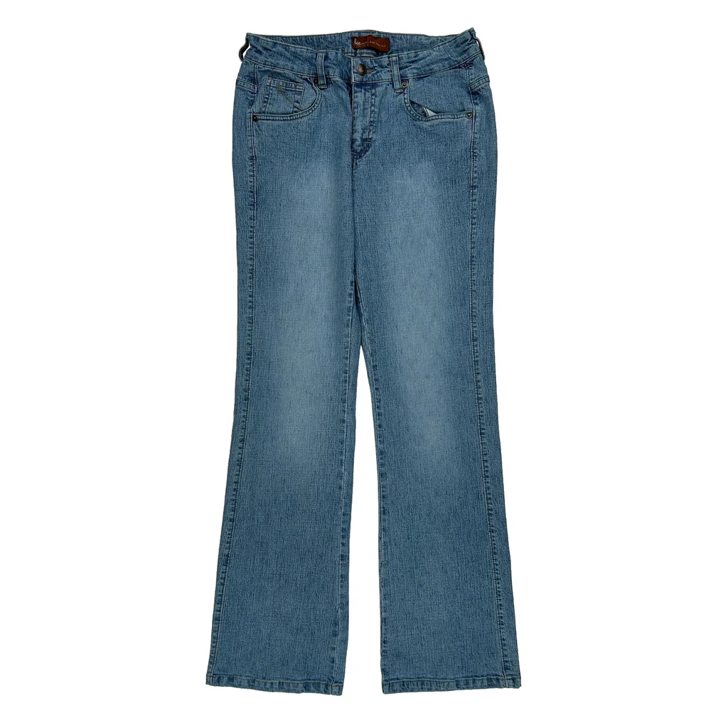 Lee Boot Cut Jeans - 28W UK 8 Blue Cotton - Image 2