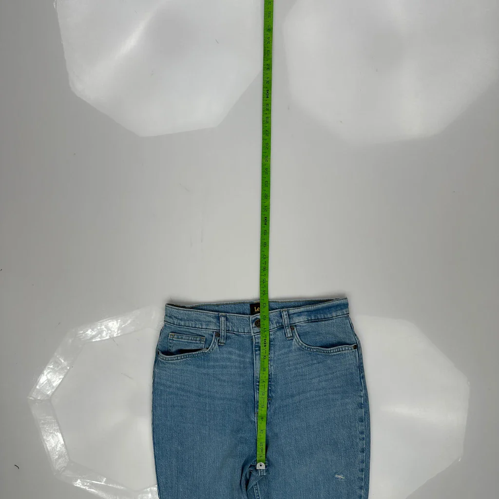 Lee Flared Jeans - 29W UK 10 Blue Cotton - Image 4