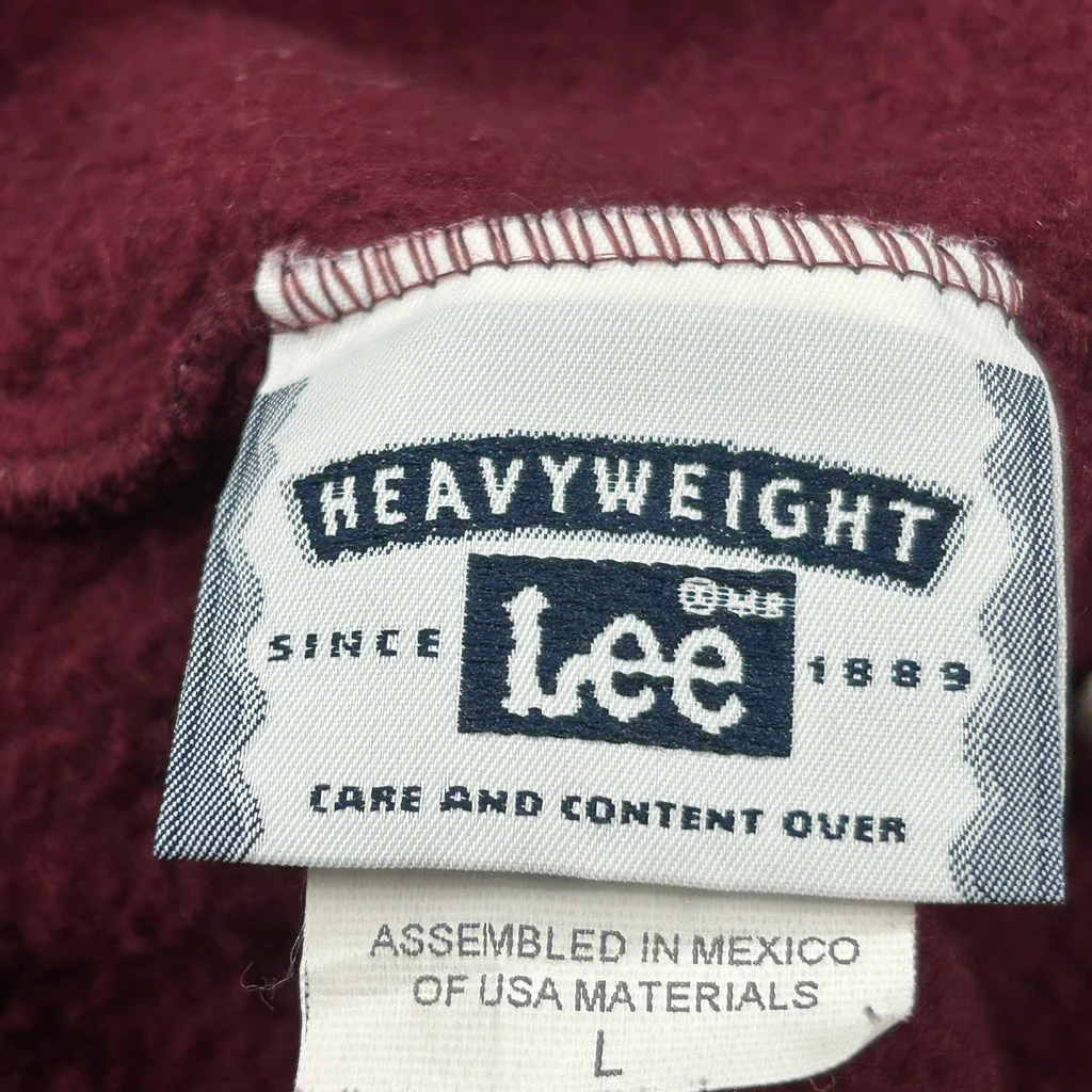 Lee Joggers - Large Burgundy Cotton - Image 3