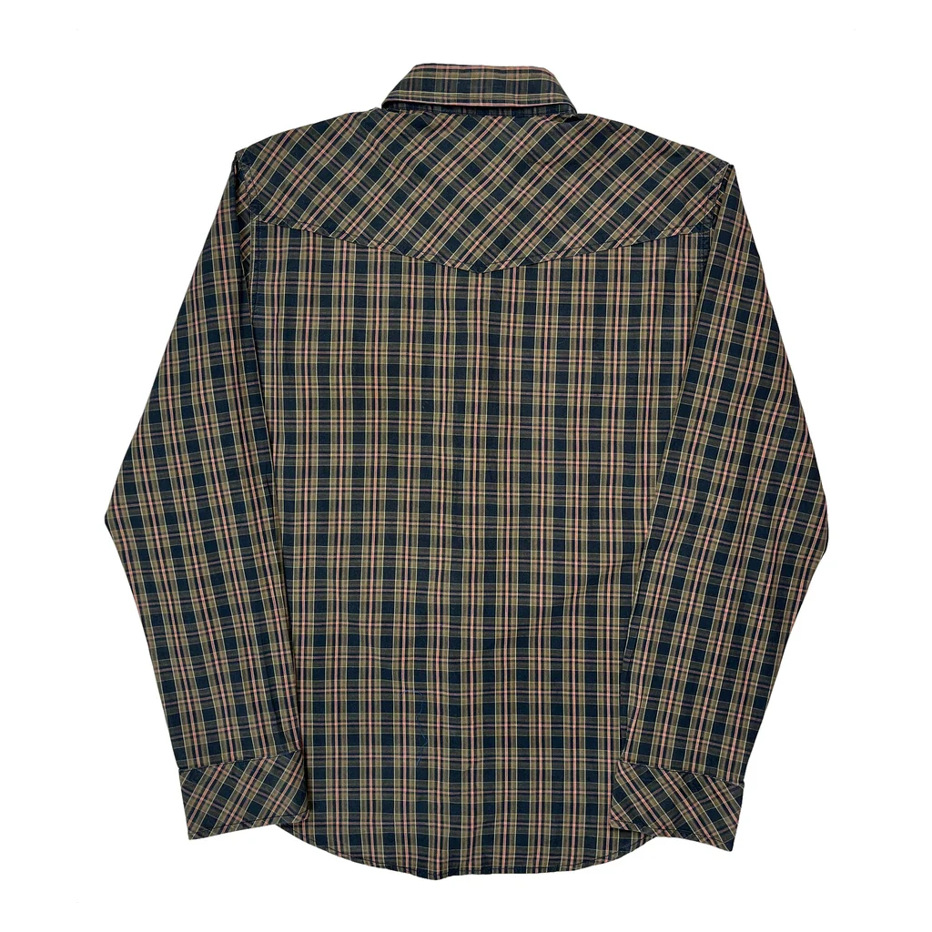 Lee Checked Shirt - Large Blue Cotton - Image 2