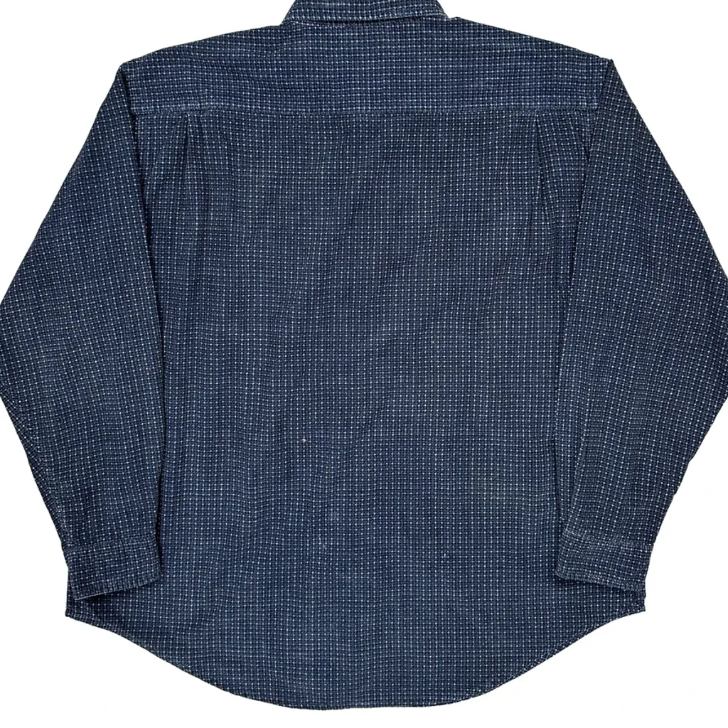 Lee Checked Shirt - XL Blue Cotton - Image 6