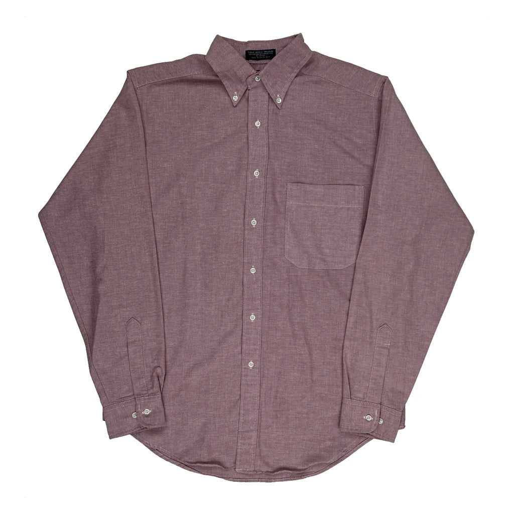 Lee Shirt - Medium Burgundy Cotton Blend