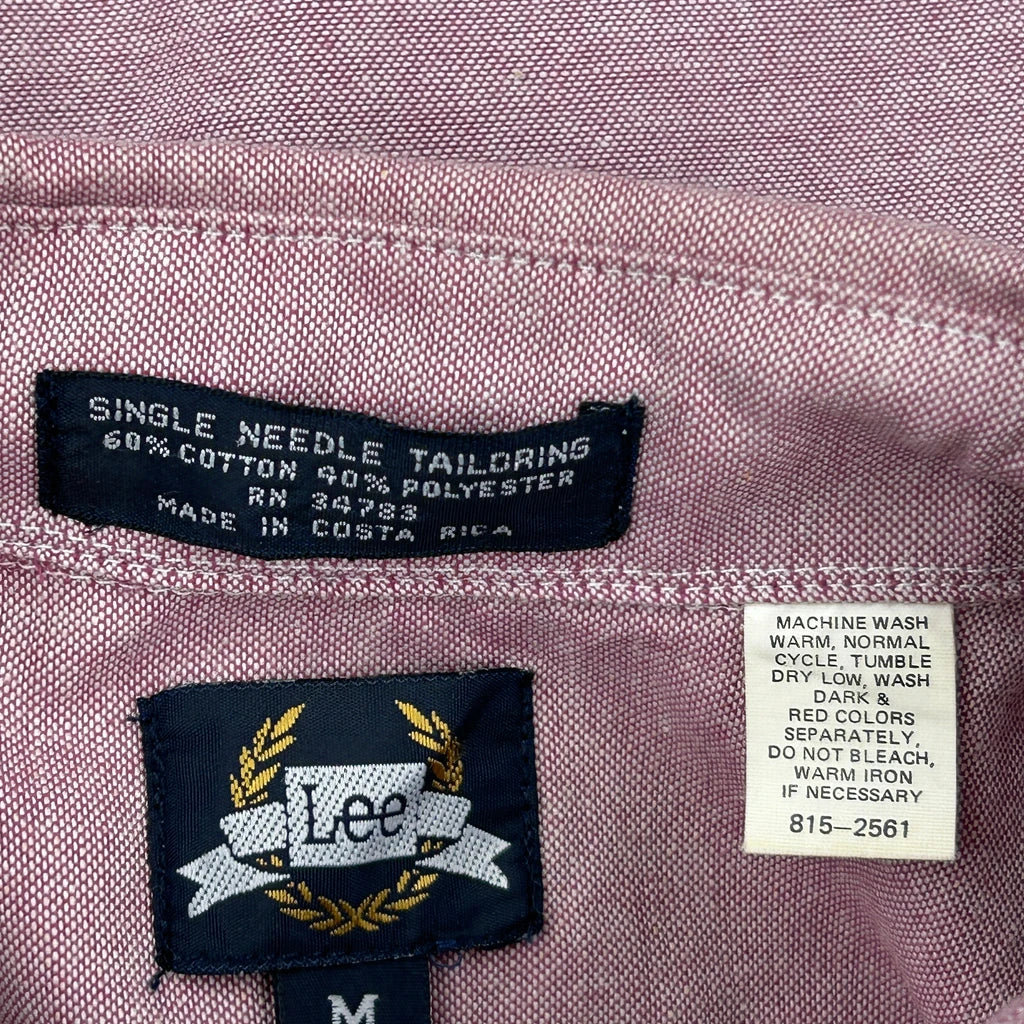 Lee Shirt - Medium Burgundy Cotton Blend - Image 3