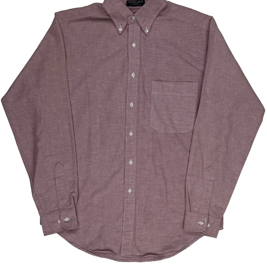 Lee Shirt - Medium Burgundy Cotton Blend - Image 4