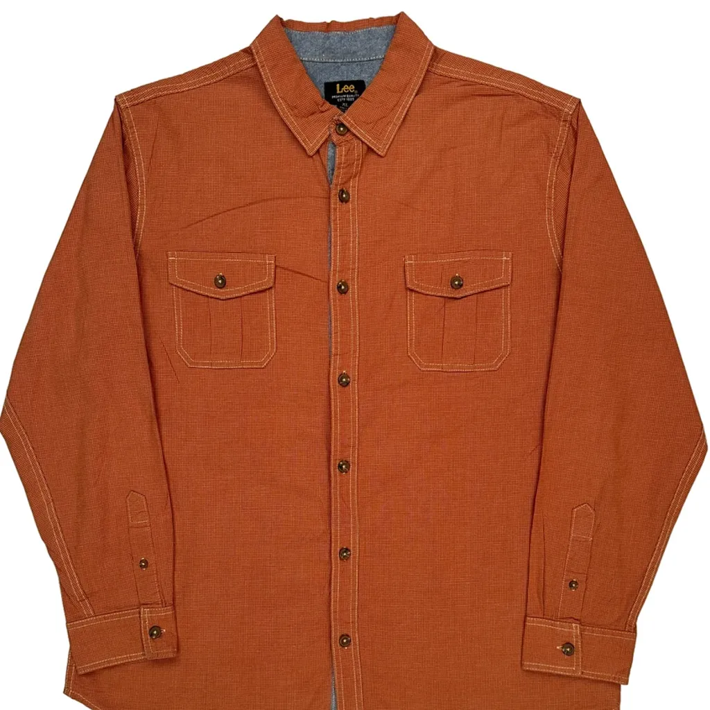 Lee Shirt - XL Orange Cotton - Image 4