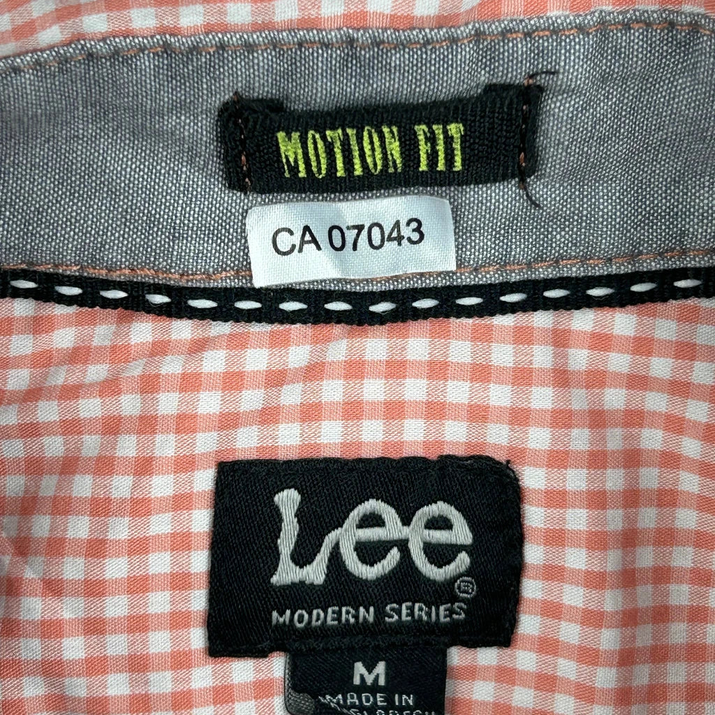 Lee Checked Shirt - Medium Red Cotton - Image 3