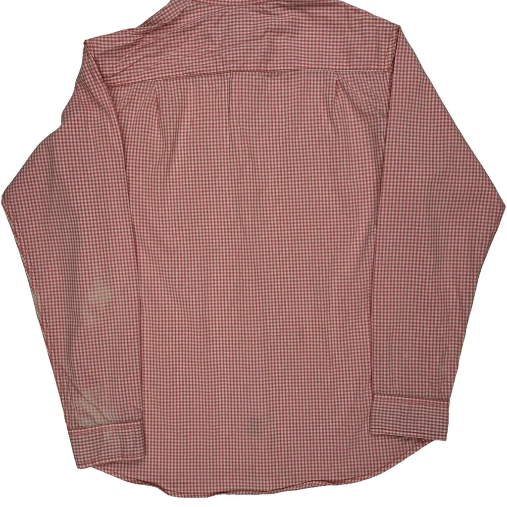 Lee Checked Shirt - Medium Red Cotton - Image 7