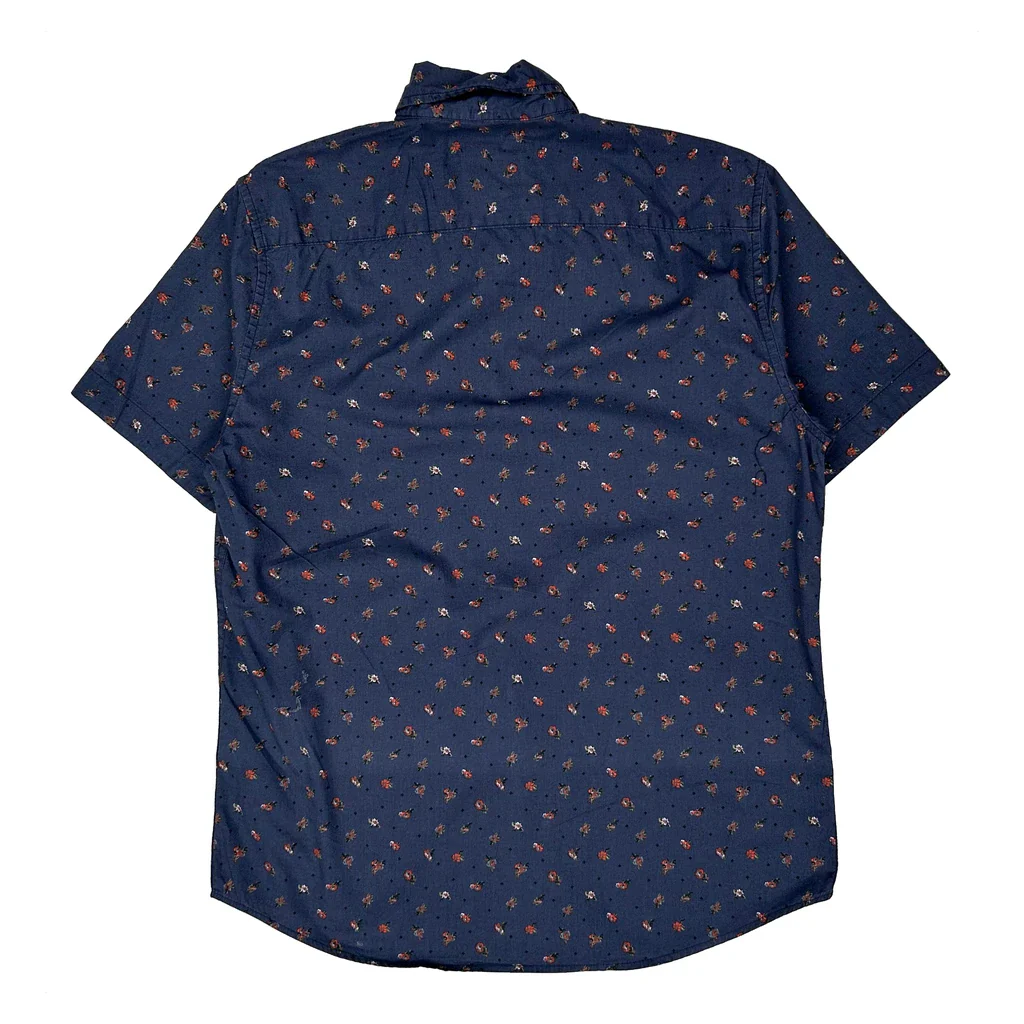 Lee Short Sleeve Shirt - Small Blue Cotton - Image 2
