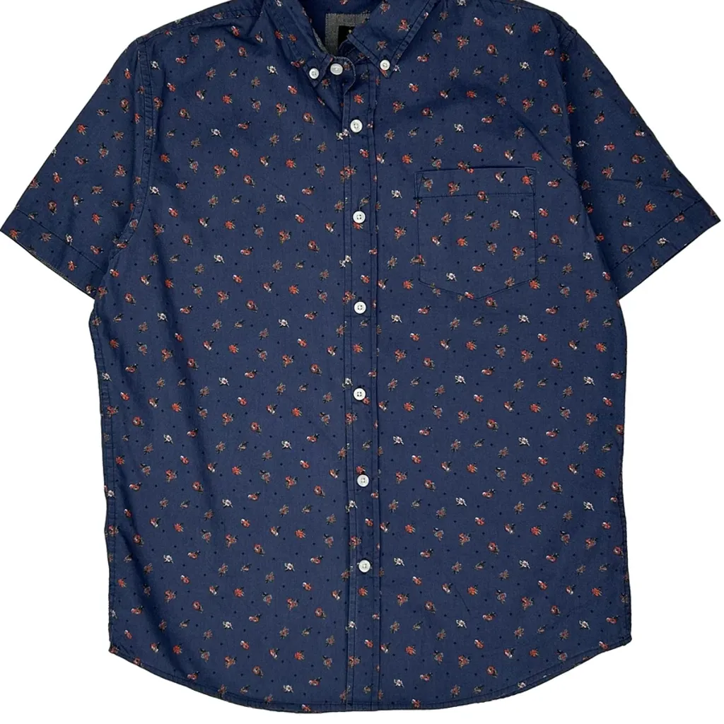 Lee Short Sleeve Shirt - Small Blue Cotton - Image 5