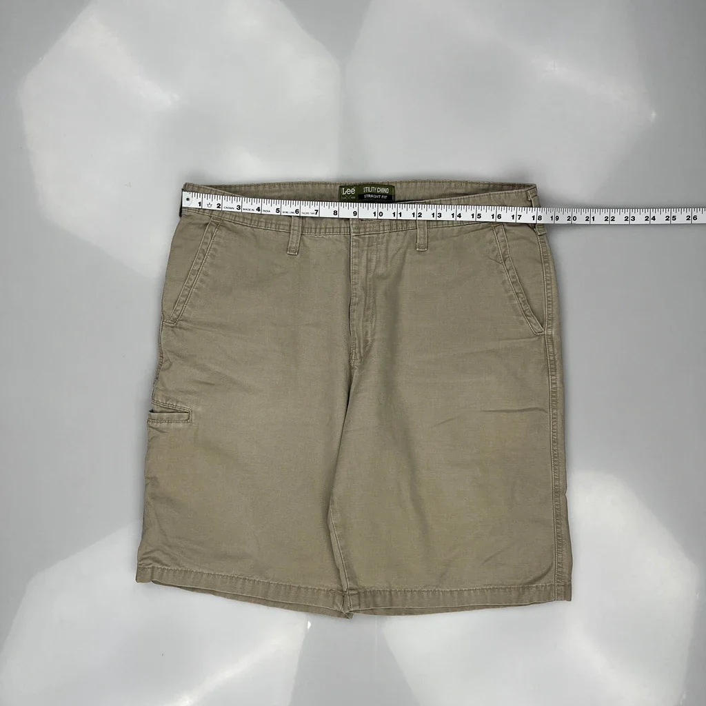 Lee Shorts - 36W 10L Beige Cotton - Image 3