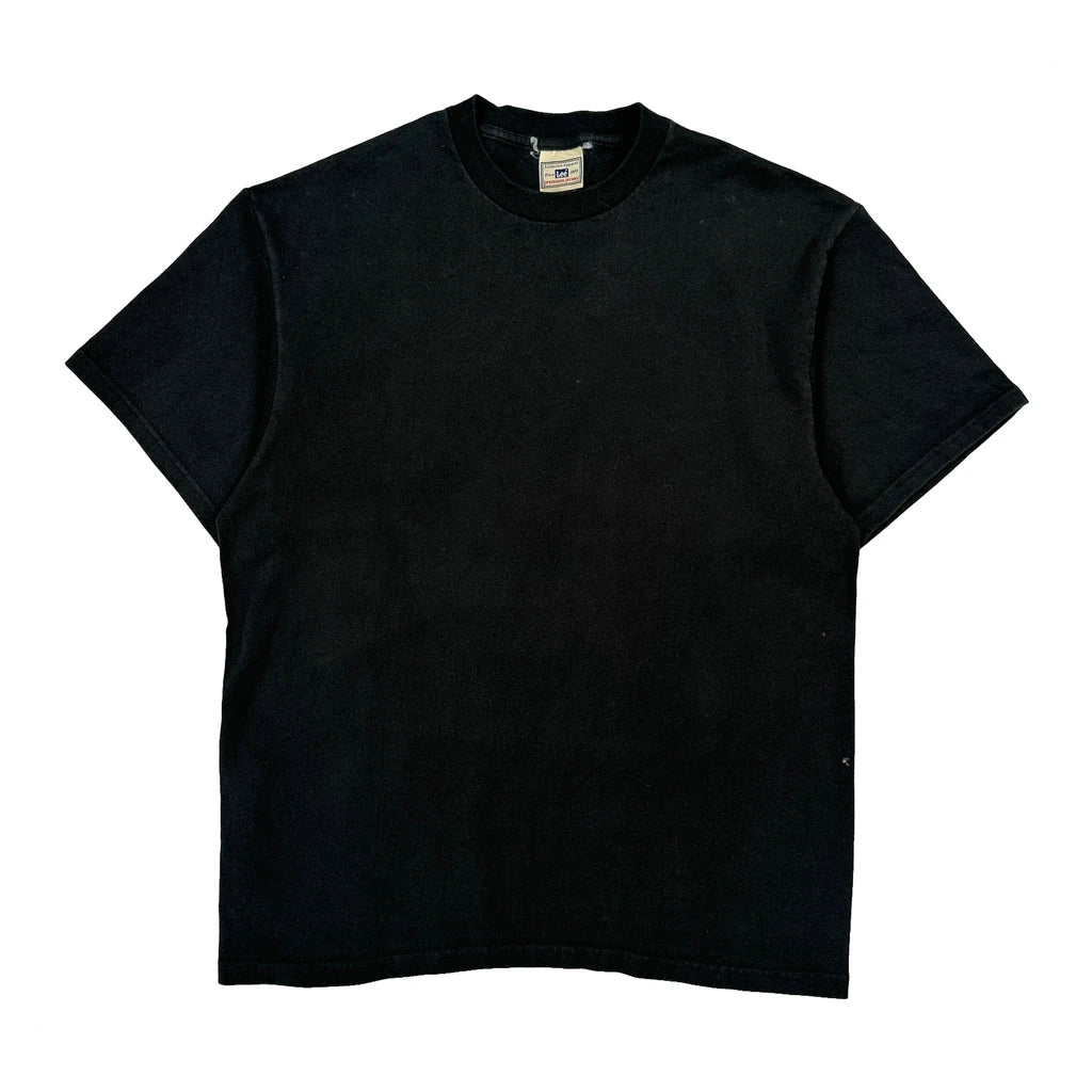 Lee T-Shirt - Medium Black Cotton