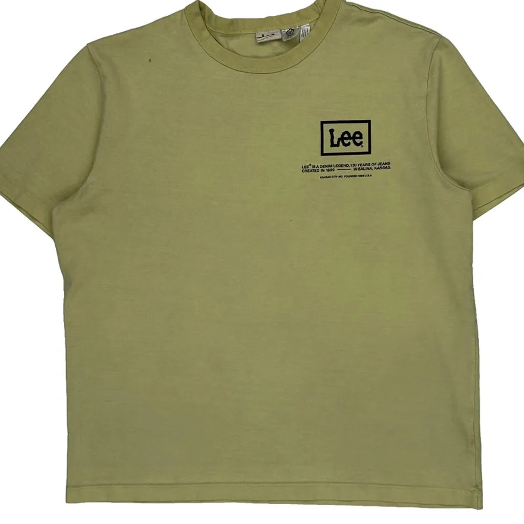 Lee T-Shirt - Small Yellow Cotton - Image 4