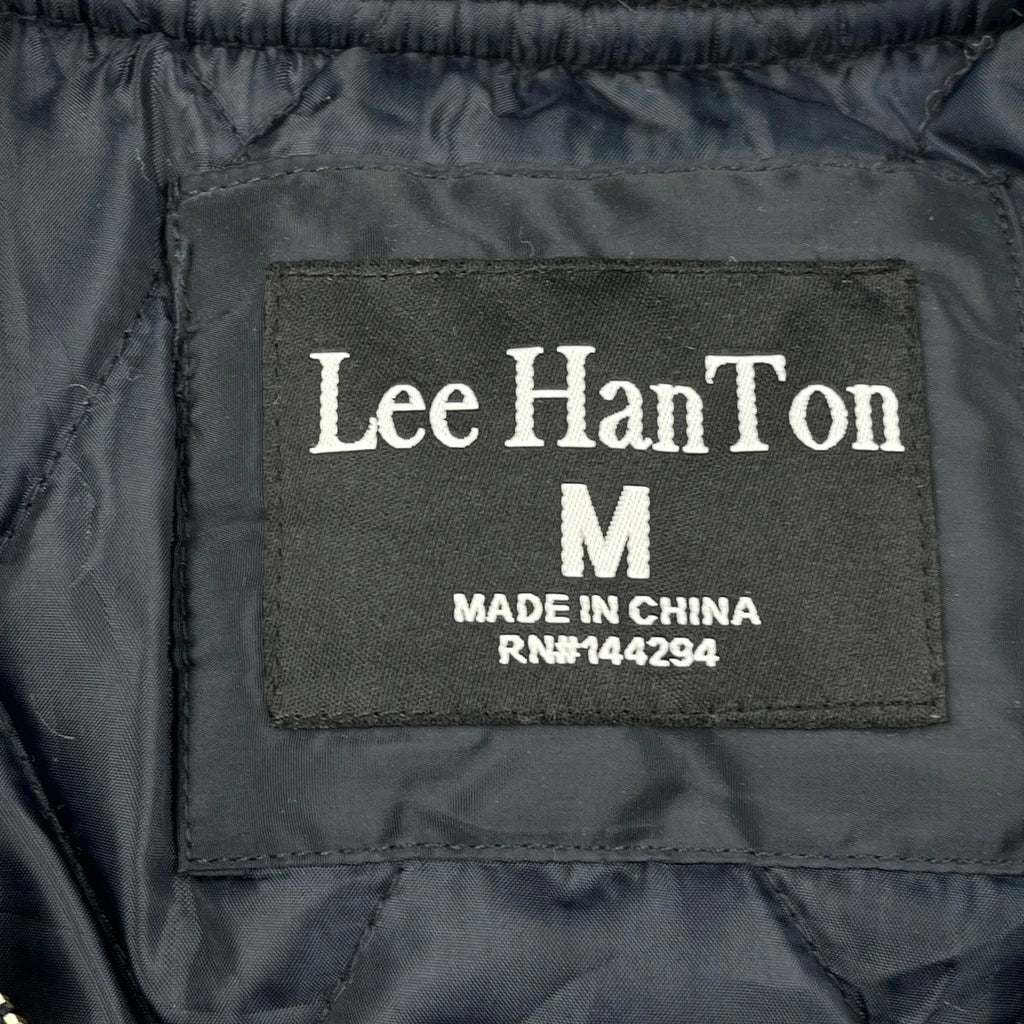Leehanton Ma1 Bomber Jacket - Medium Navy Polyester - Image 3