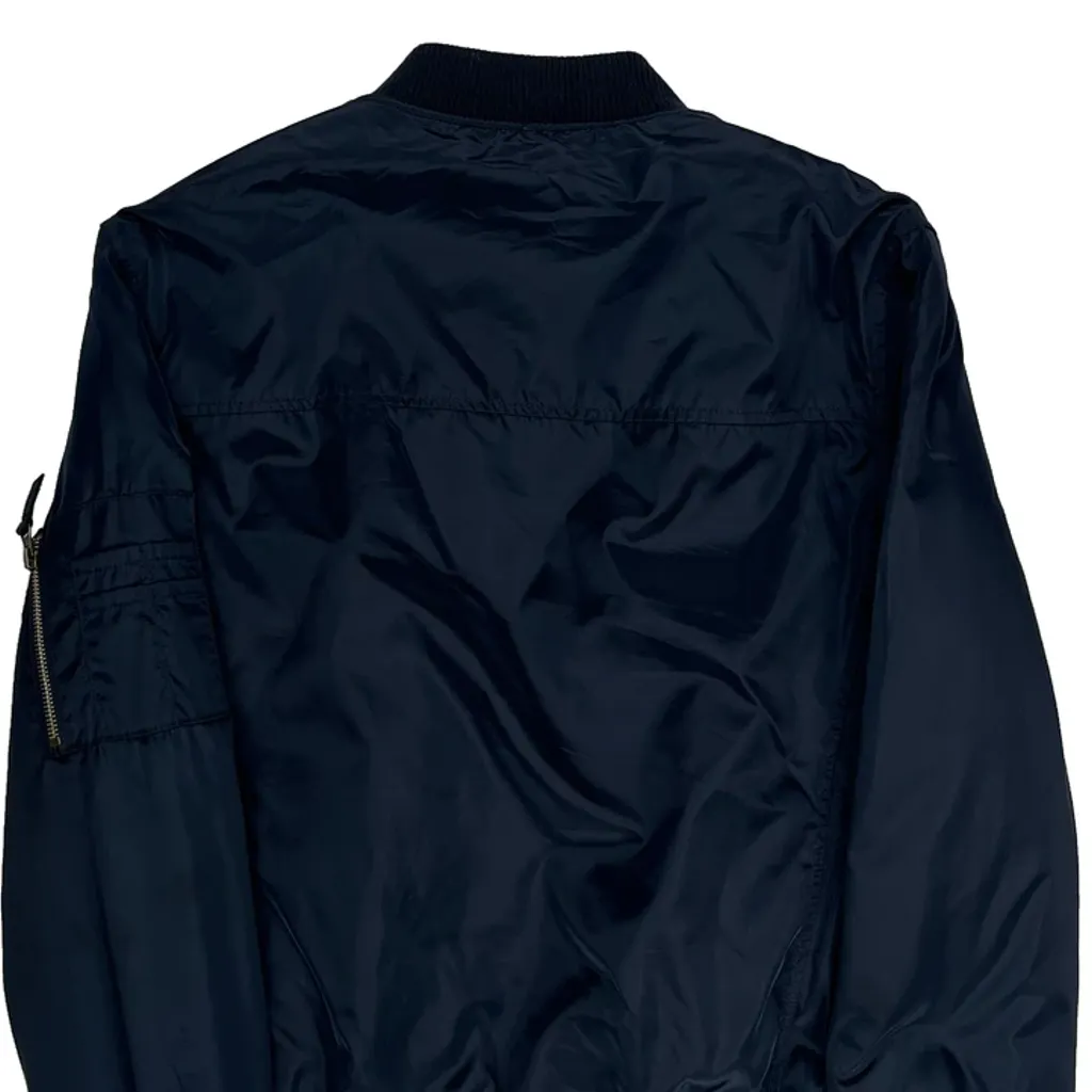 Leehanton Ma1 Bomber Jacket - Medium Navy Polyester - Image 7