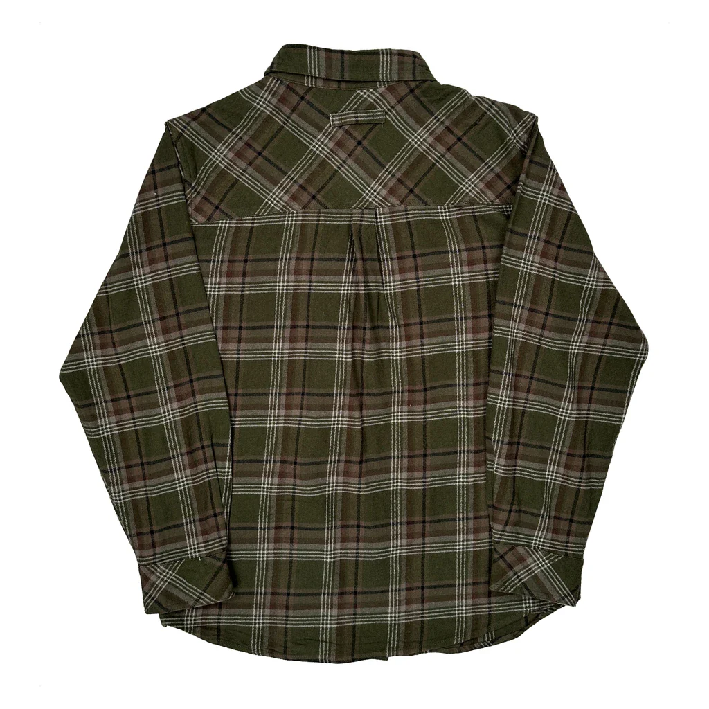 Legendary Whitetails Checked Flannel Shirt - Medium Green Cotton - Image 2