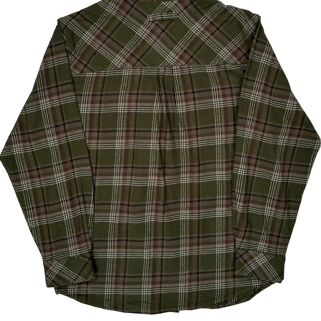 Legendary Whitetails Checked Flannel Shirt - Medium Green Cotton - Image 7