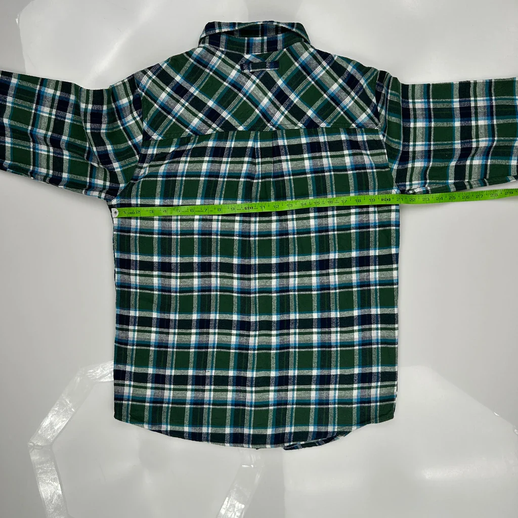 Legendary Whitetails Checked Flannel Shirt - Medium Green Cotton - Image 3