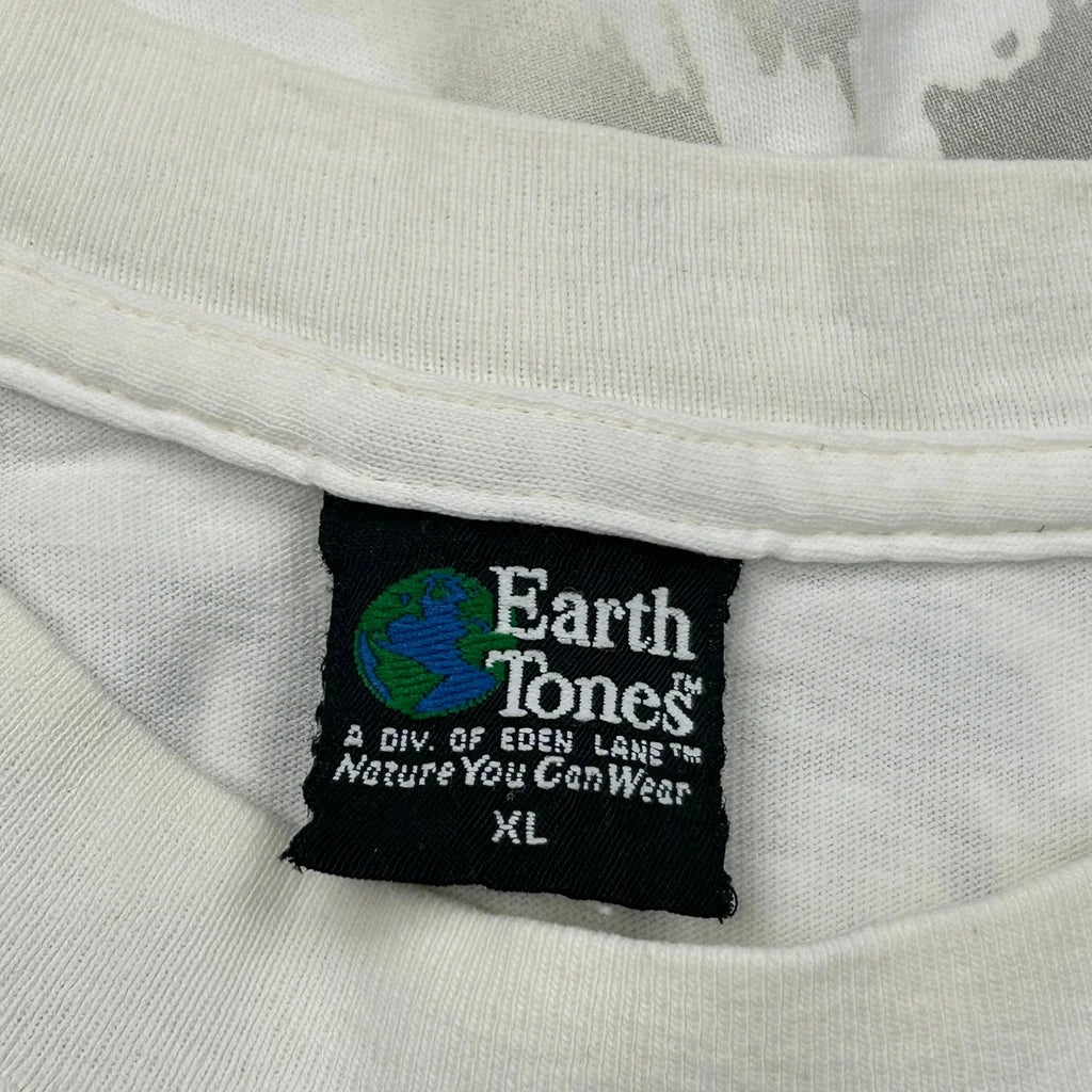 Leopard Earth Tones Graphic T-Shirt - XL White Cotton - Image 3
