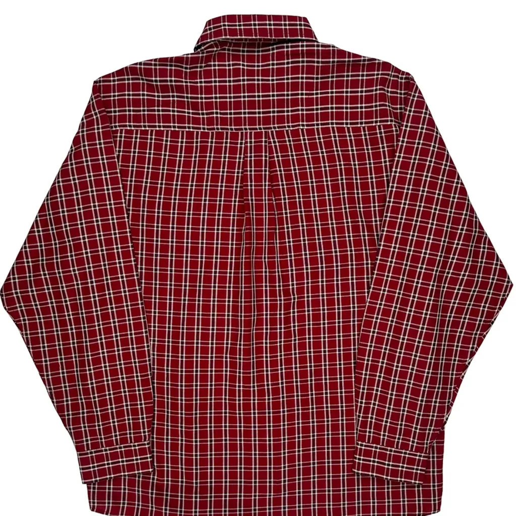 Lerros Checked Shirt - Large Red Cotton - Image 6