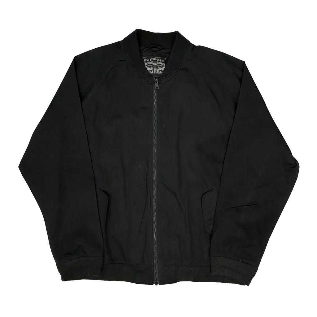 Levis Bomber Jacket - Large Black Polyester