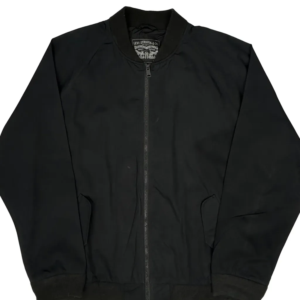Levis Bomber Jacket - Large Black Polyester - Image 5