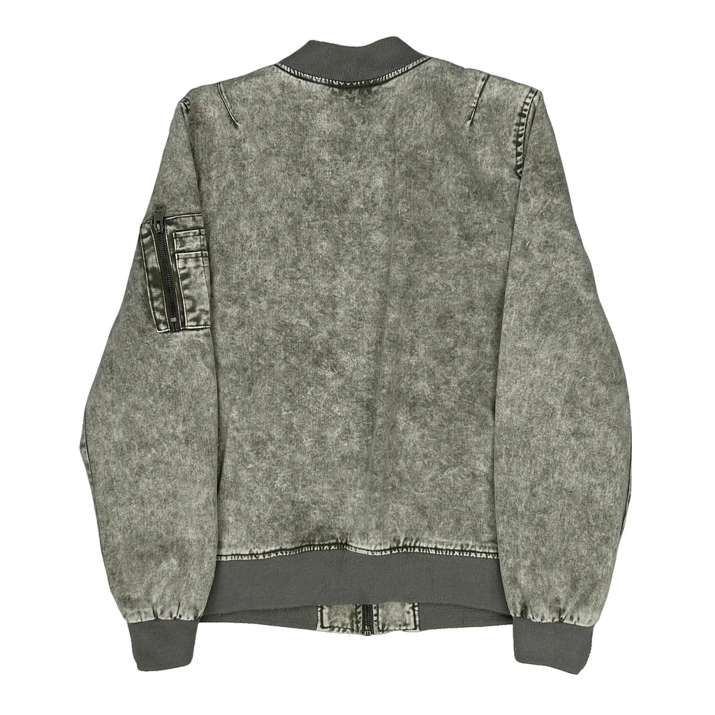 Levis Bomber Jacket - Large Grey Cotton - Image 2
