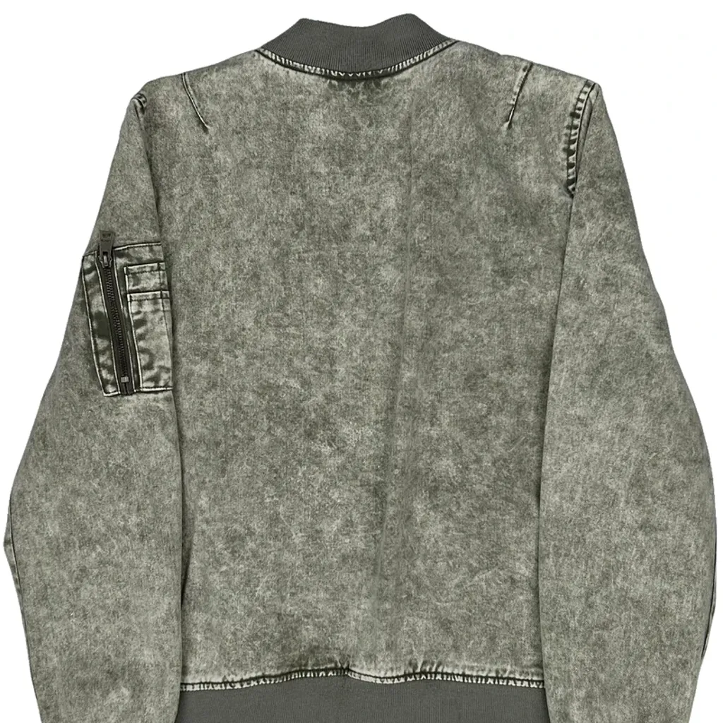Levis Bomber Jacket - Large Grey Cotton - Image 8