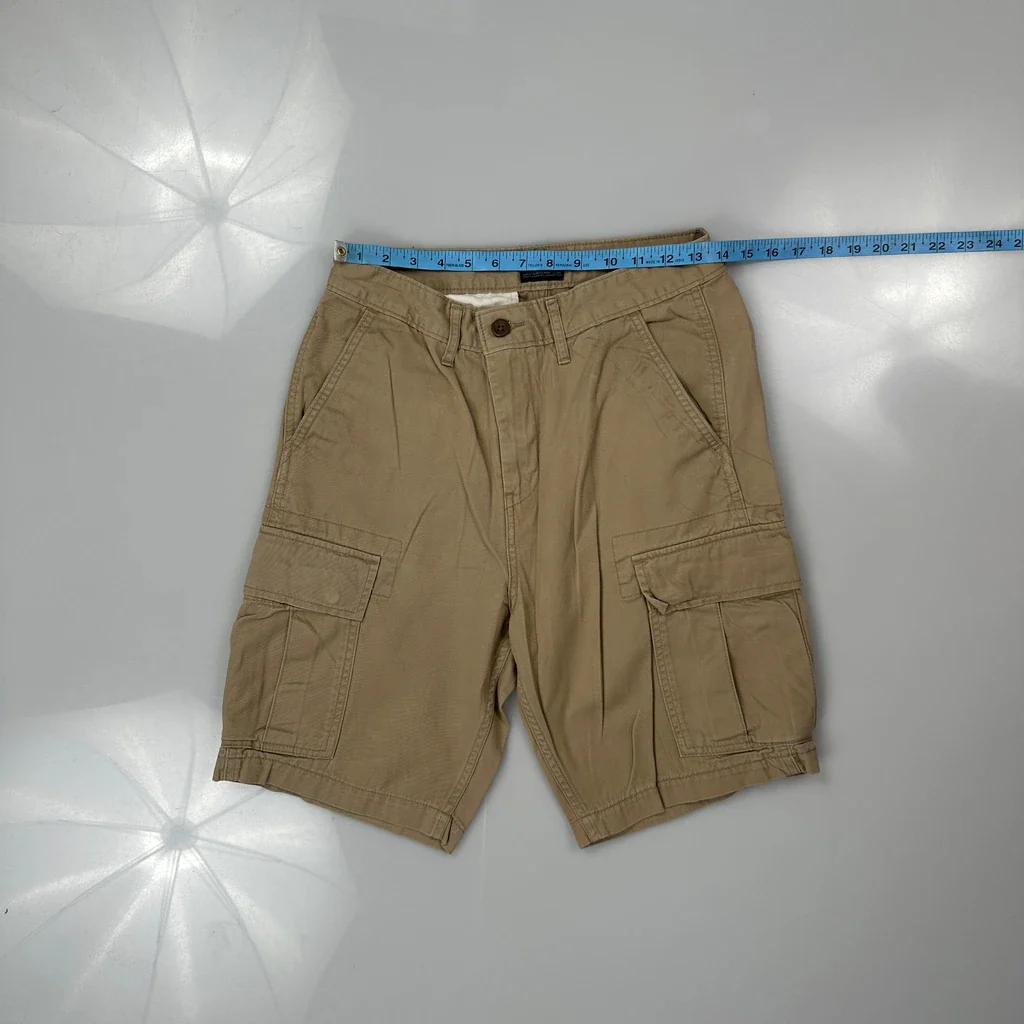Levis Cargo Shorts - 29W 11L Beige Cotton - Image 3