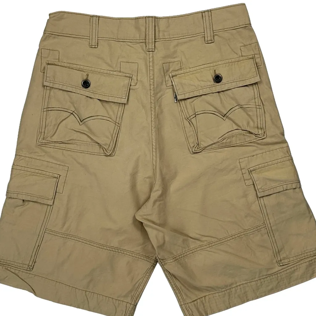 Levis Cargo Shorts - 32W 11L Beige Cotton - Image 6