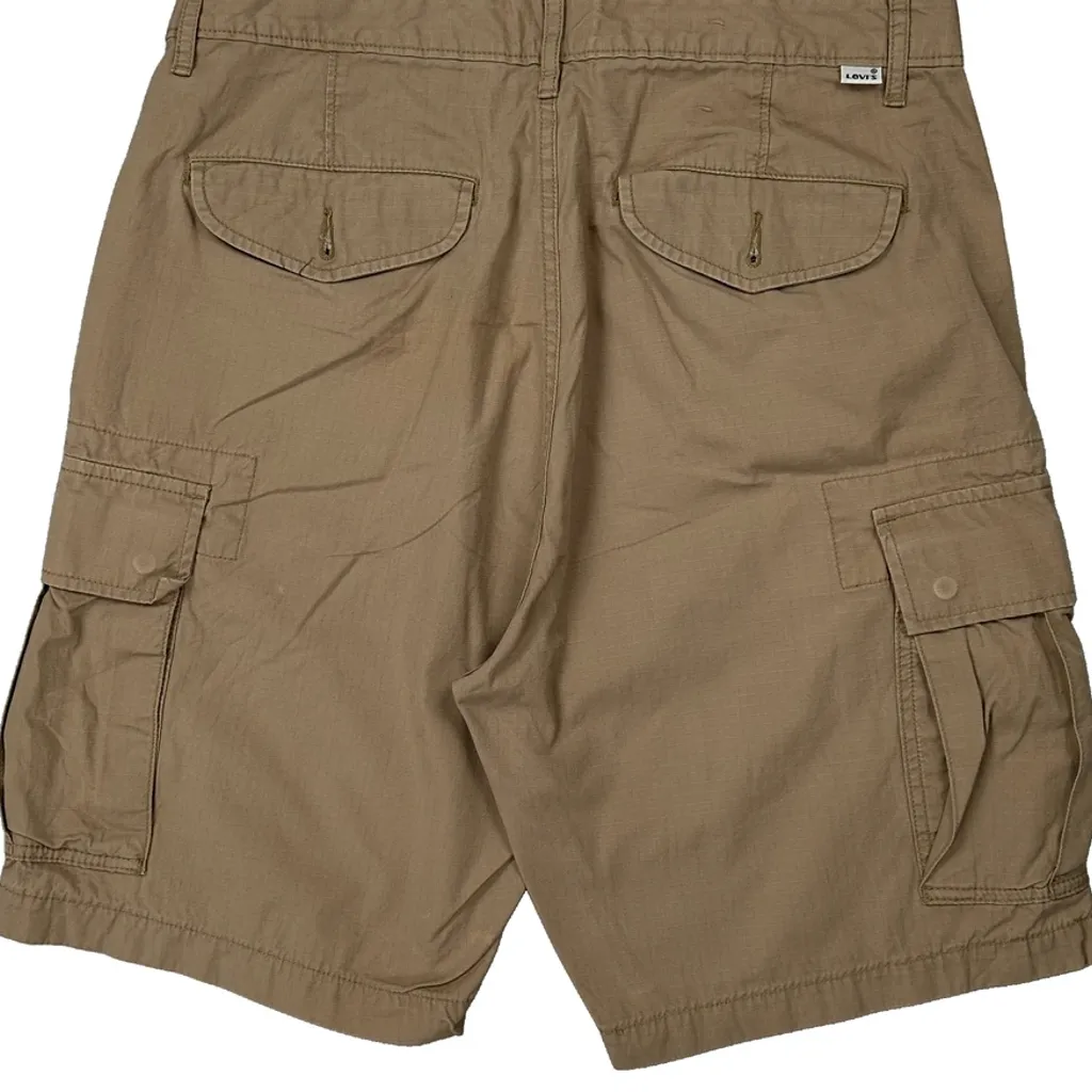 Levis Cargo Shorts - 32W 9L Beige Cotton - Image 6