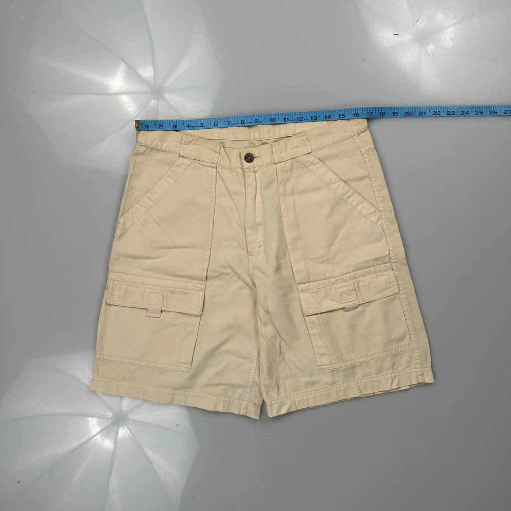 Levis Cargo Shorts - 33W 8L Beige Cotton - Image 3