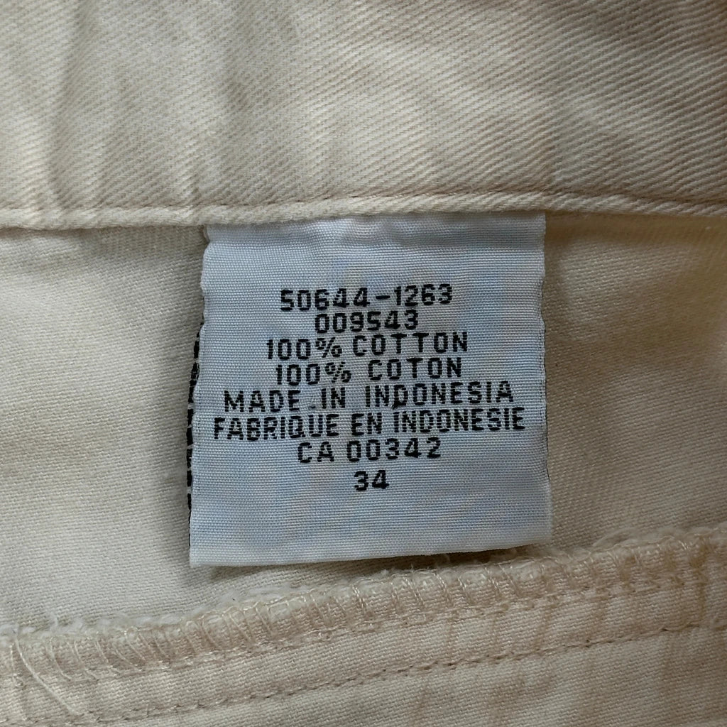 Levis Cargo Shorts - 33W 8L Beige Cotton - Image 6