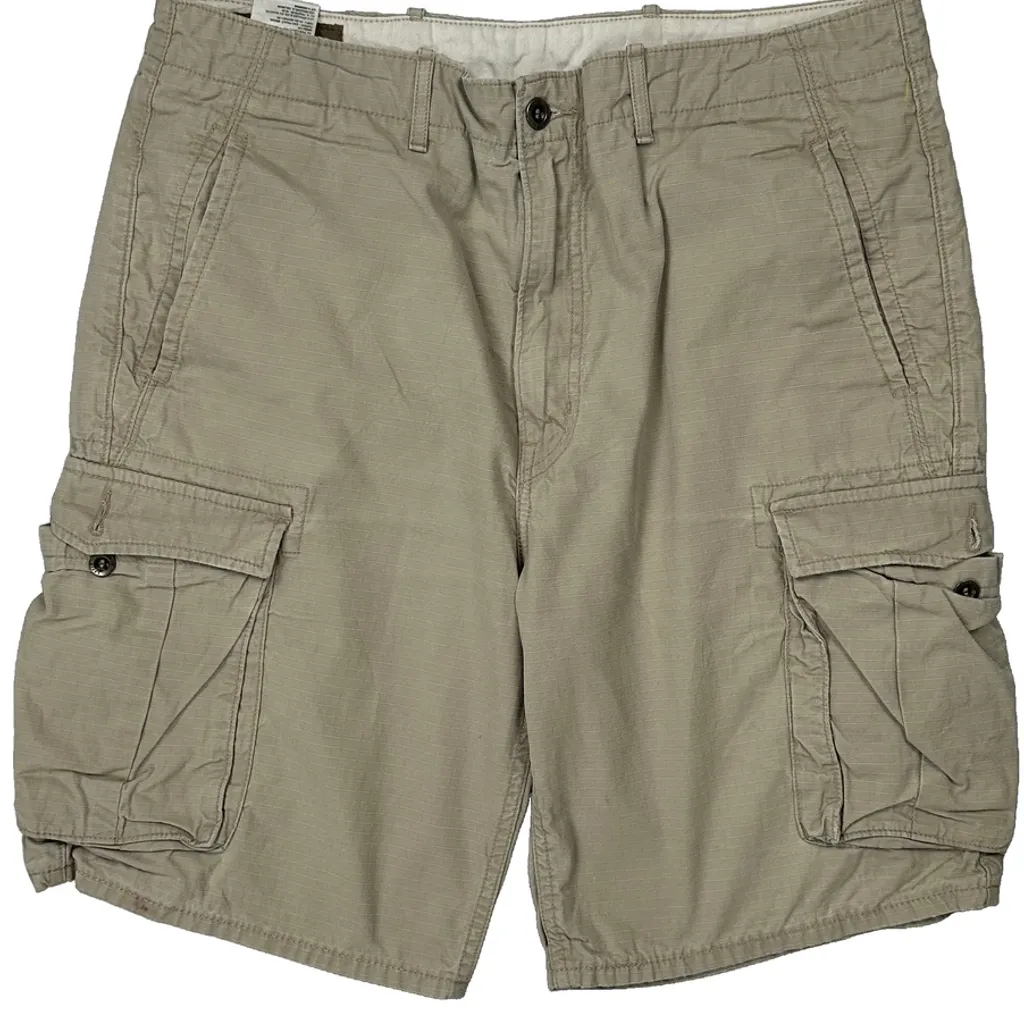 Levis Cargo Shorts - 34W 10L Beige Cotton - Image 8