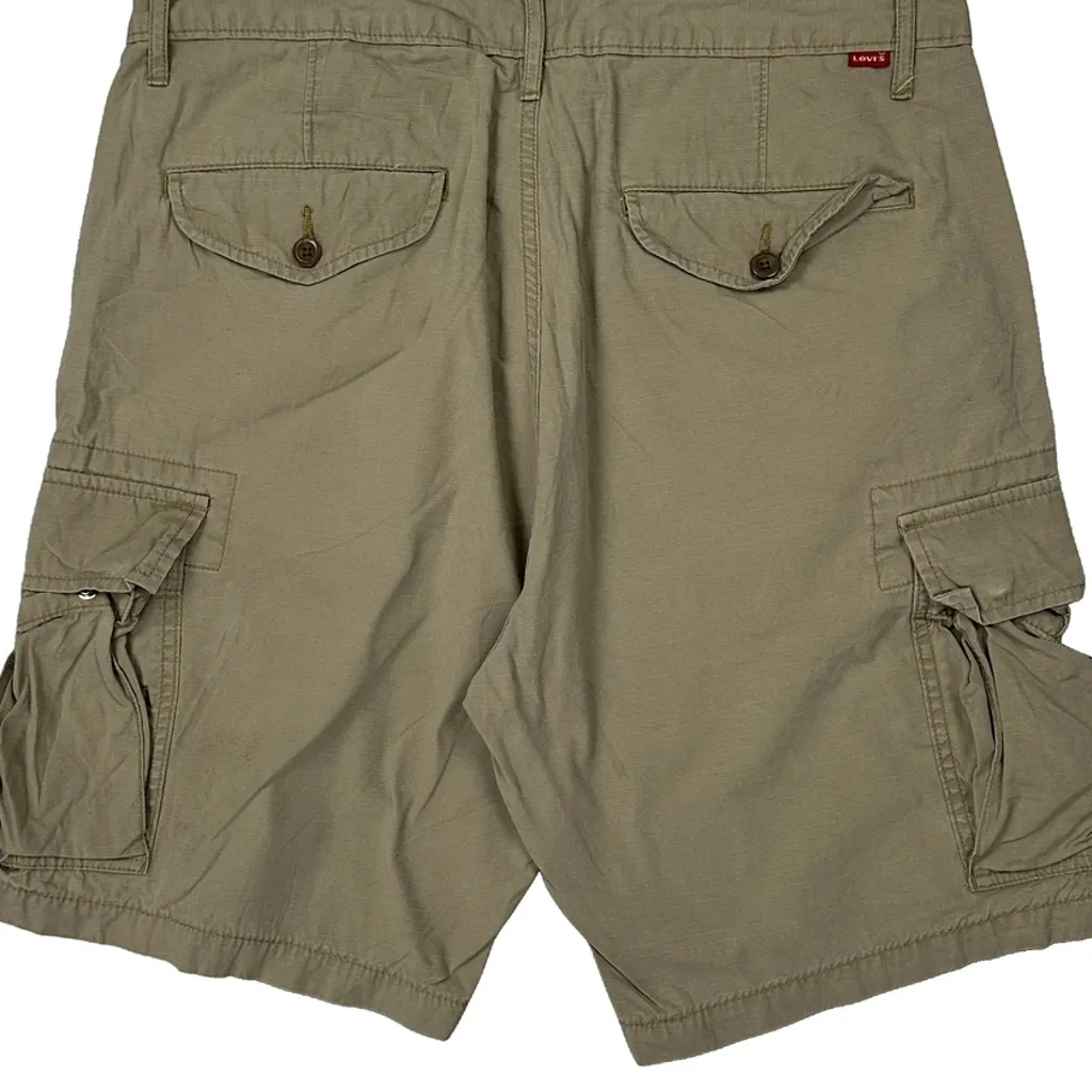 Levis Cargo Shorts - 34W 9L Beige Cotton - Image 7