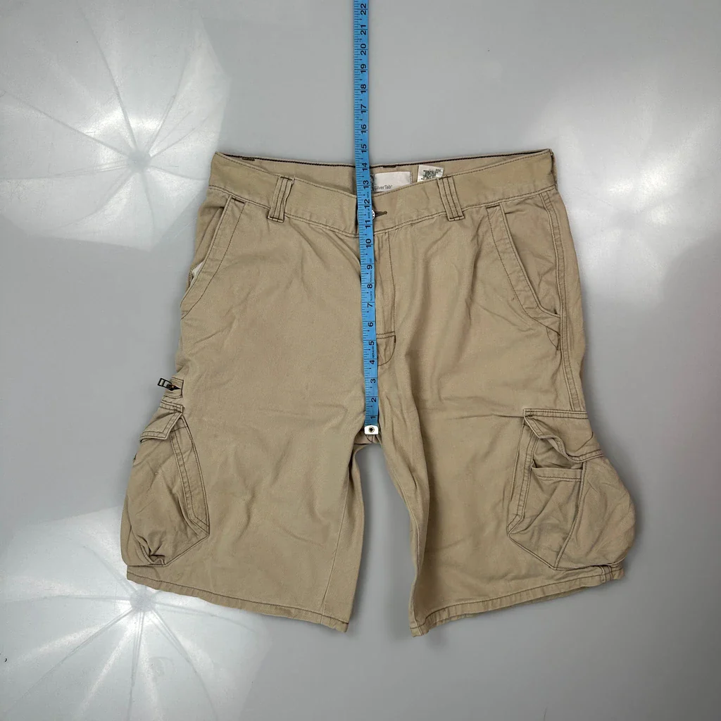Levis Cargo Shorts - 34W 10L Beige Cotton - Image 4