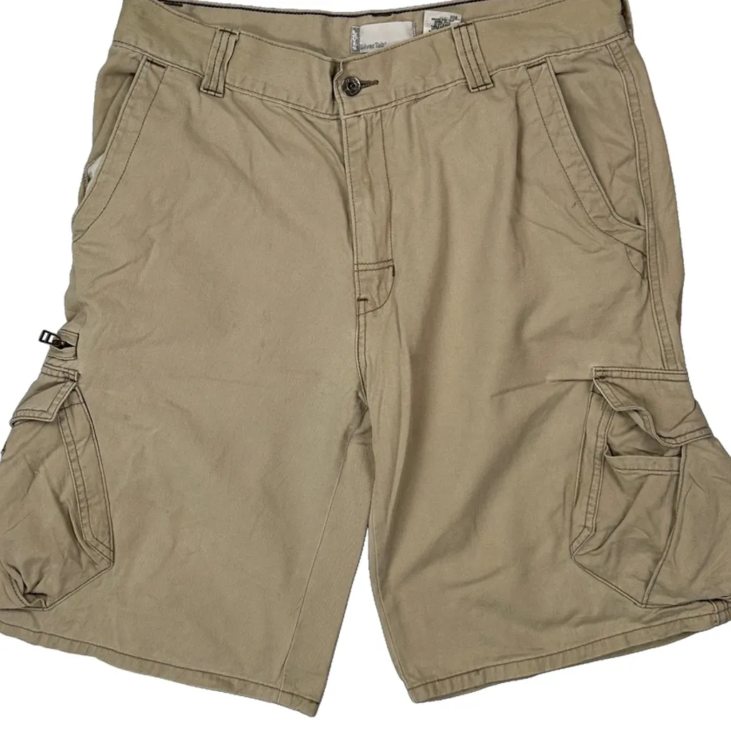 Levis Cargo Shorts - 34W 10L Beige Cotton - Image 9