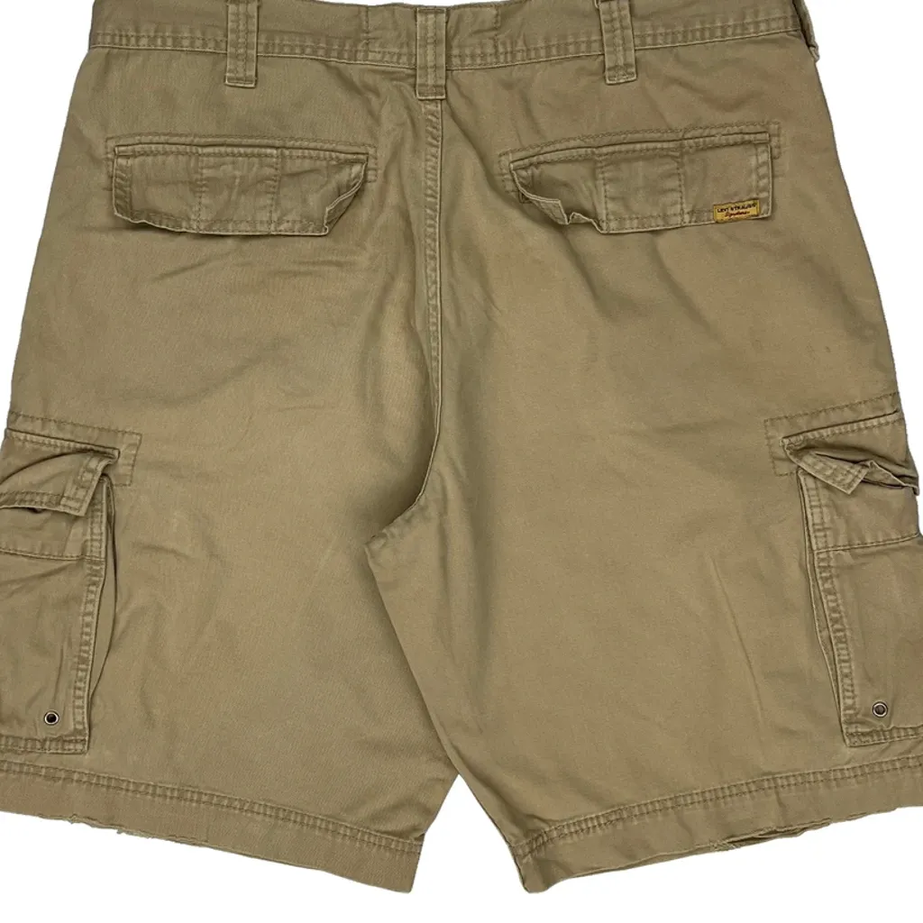 Levis Cargo Shorts - 34W 10L Beige Cotton - Image 8