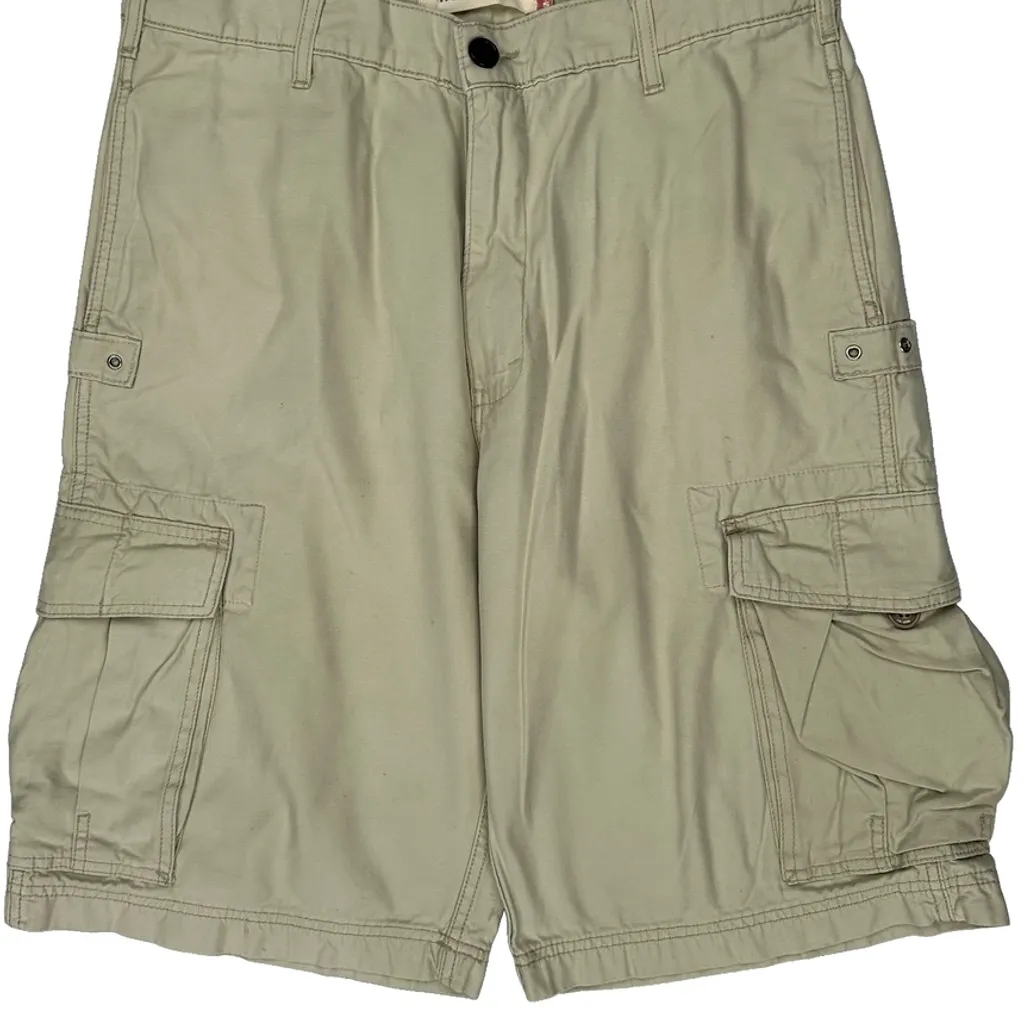 Levis Cargo Shorts - 34W 12L Beige Cotton - Image 9