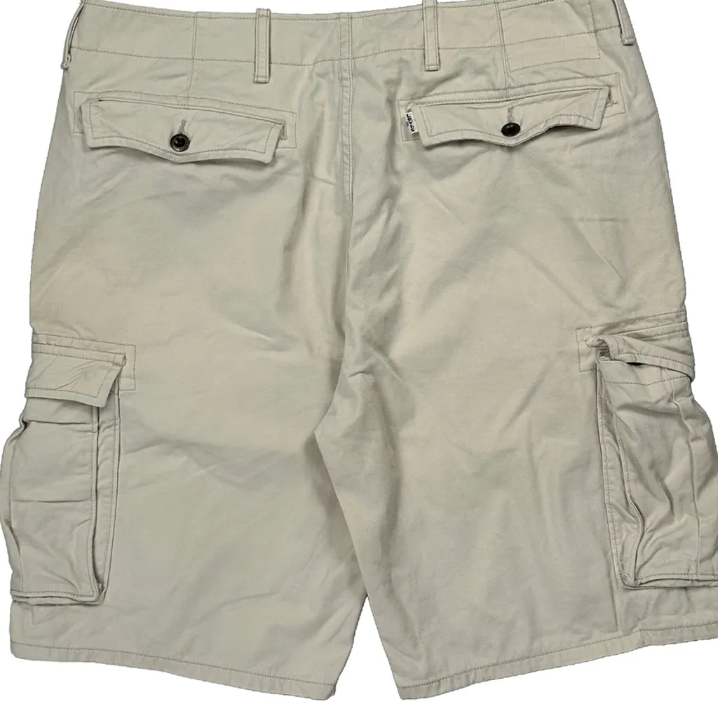 Levis Cargo Shorts - 36W 11L Beige Cotton - Image 8